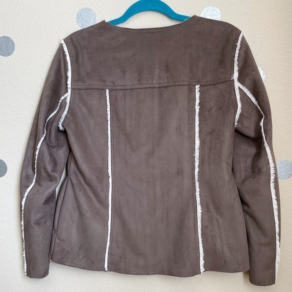 J. Jill Faux Shearling Jacket with Sherpa Lining - Picture 2 of 6